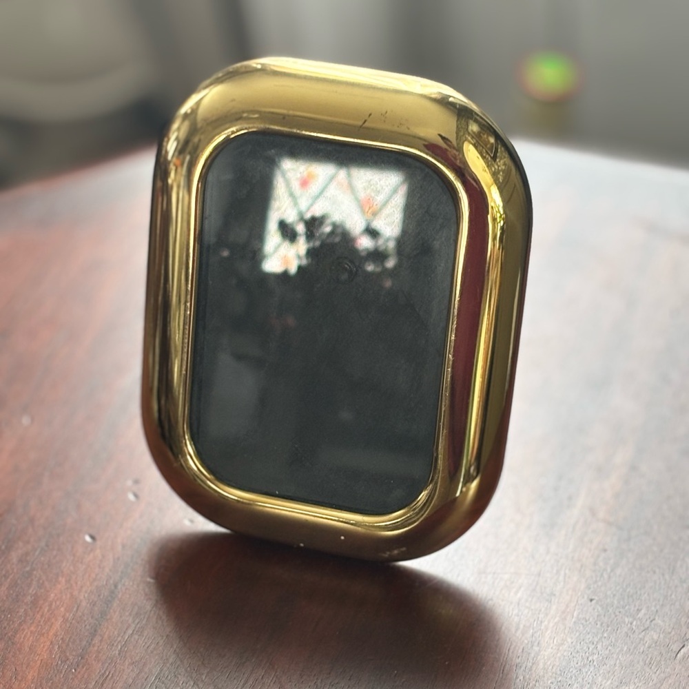 Vintage Solid Brass Puffy Picture Frame - Picture 2 of 10